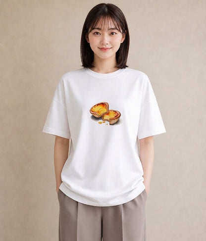 Tシャツ レディース あんみつ 食べ物 フード イラスト 普段使い 部屋着 女性向けギフト 白T YMAZO