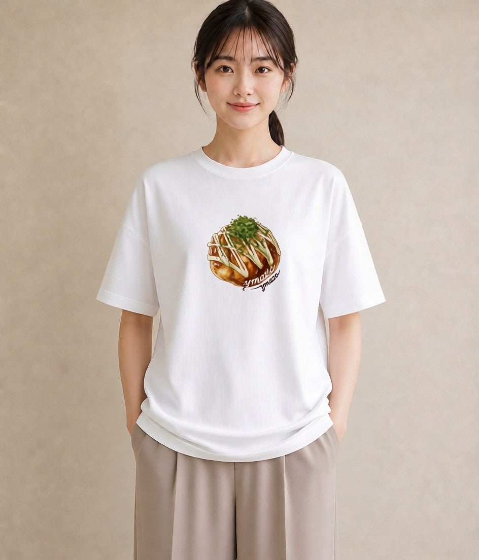 デザインTシャツ レディース お寿司 食べ物 フード イラスト シック 春コーデ 姉妹 白T YMAZO