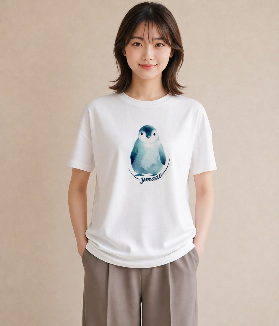 Tシャツ レディース 白文鳥 ペット 動物 イラスト ゆるかわ 春コーデ 姉妹 白T YMAZO