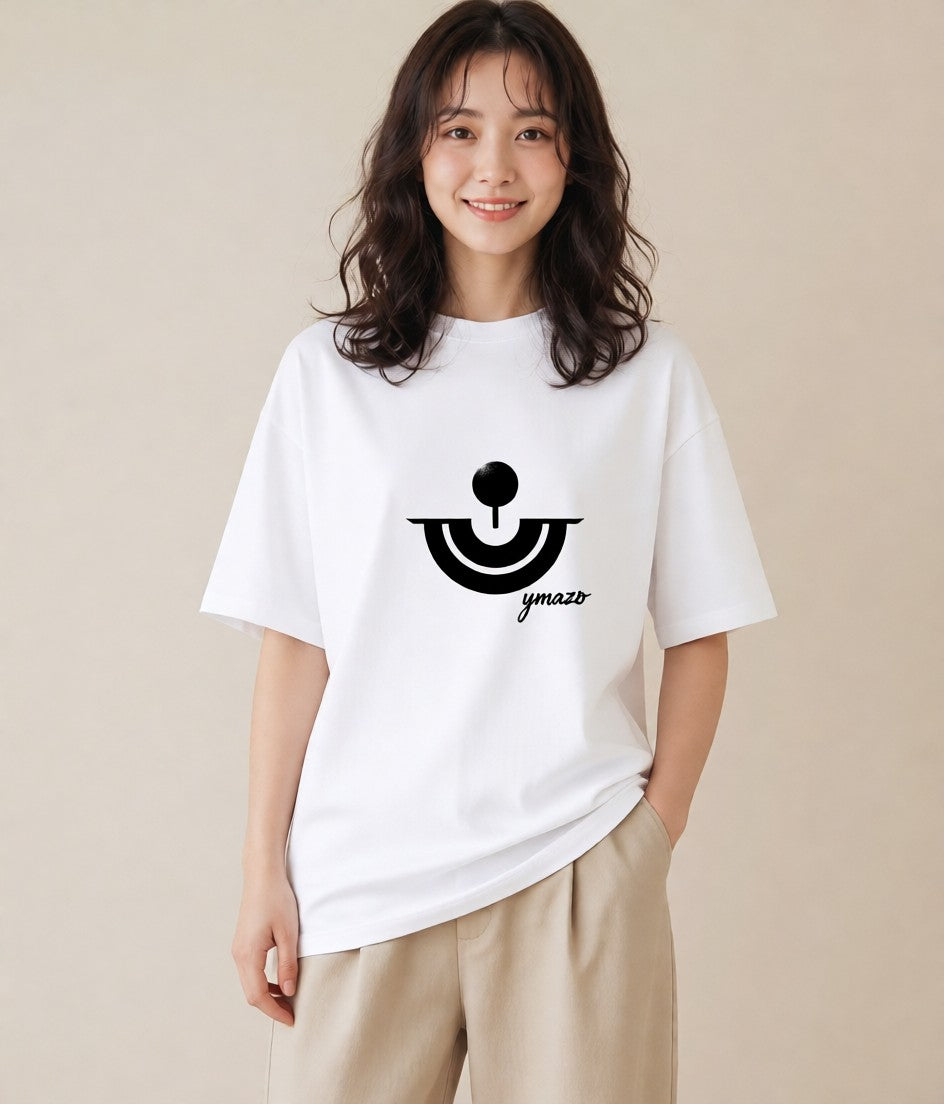 Tシャツ レディース パールピアス アクセサリー ナチュラル アンティーク イラスト ニュアンス 綿100 デート 白T YMAZO
