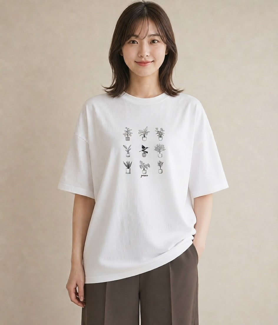 グラフィックTシャツ レディース 夕暮れ バルコニー 夕焼け ナチュラル アンティーク イラスト お洒落 ギフト 母の日 白T YMAZO