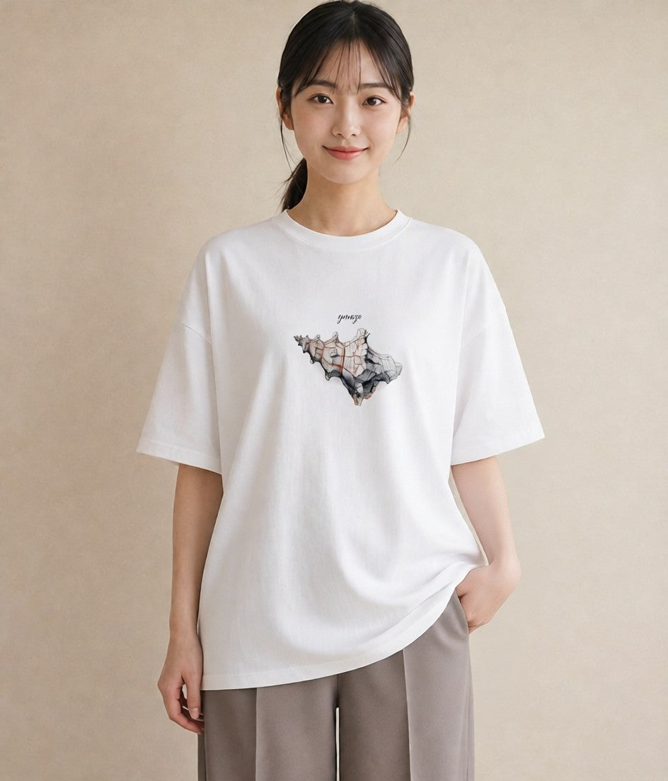 Tシャツ レディース かたつむり 昆虫 虫 イラスト 普段使い ホワイトデー 春服 白T YMAZO