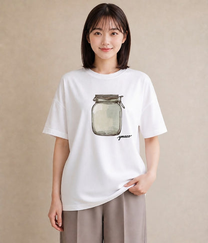 プリントTシャツ レディース はちみつ 食べ物 フード イラスト お洒落 春コーデ 姉妹 白T YMAZO