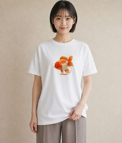 プリントTシャツ レディース カクレクマノミ 海の生き物 海 イラスト 淡色 女性向けギフト 散歩 白T YMAZO