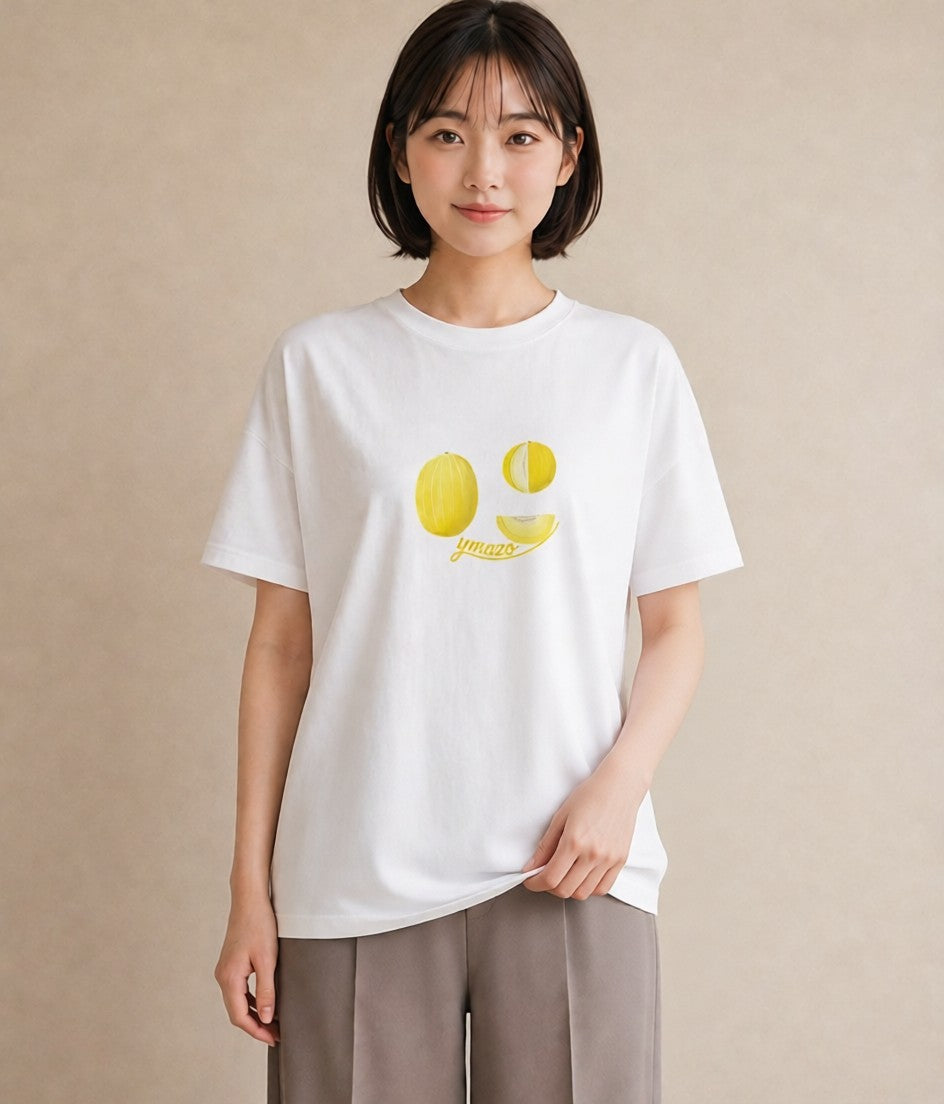 半袖Tシャツ レディース アボカド 食べ物 フード イラスト 淡色 カフェ巡り 女子会 白T YMAZO