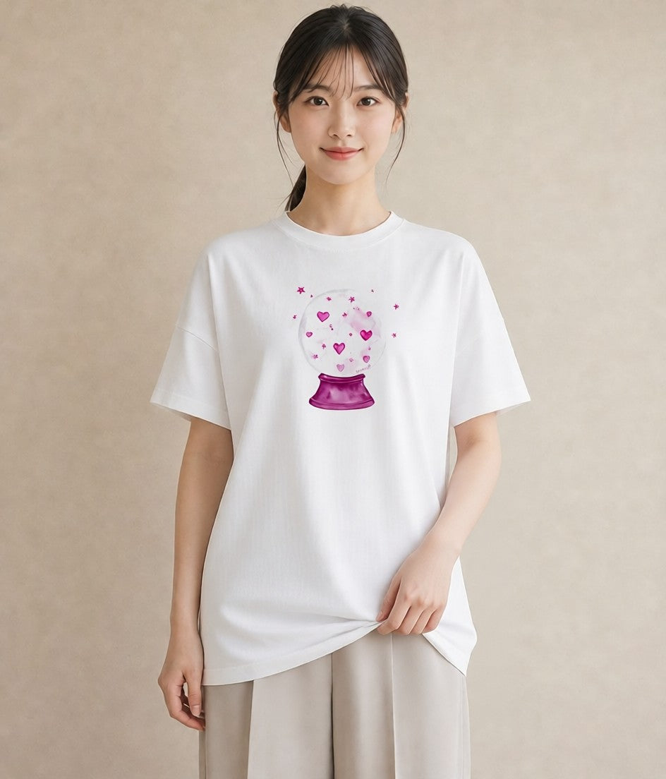 デザインTシャツ レディース 乙女座 星空 宇宙 イラスト 韓国風 レイヤード 友達ギフト 白T YMAZO