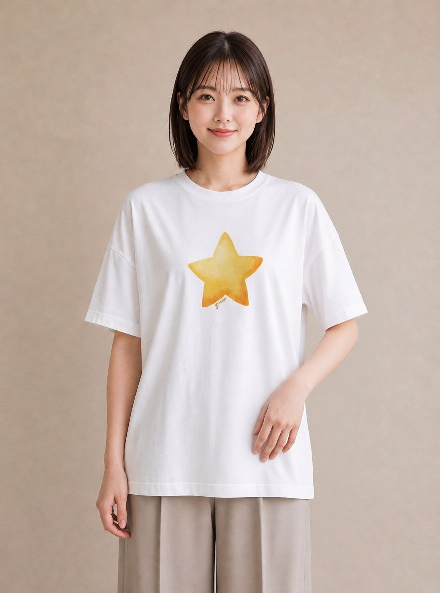 グラフィックTシャツ レディース 射手座 星空 宇宙 イラスト 旅行コーデ 部屋着 女性向けギフト 白T YMAZO
