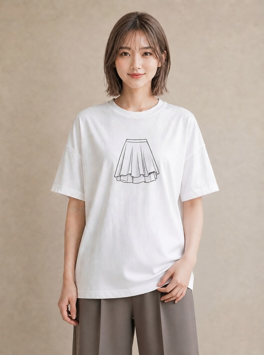 半袖Tシャツ レディース バレエシューズ バレエ トウシューズ ナチュラル アンティーク イラスト 送別ギフト 通勤 白T YMAZO