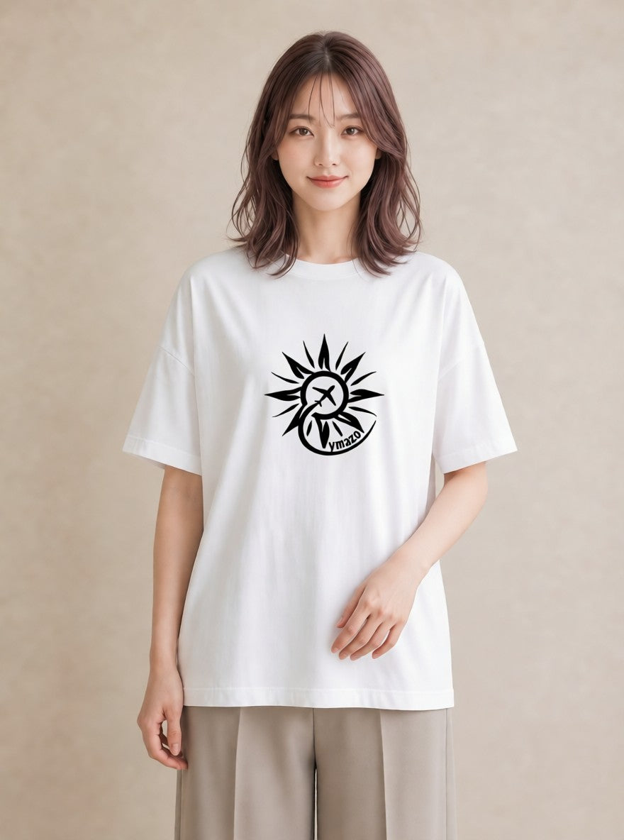 デザインTシャツ レディース 旅 トラベル スタンプ イラスト カフェコーデ 春コーデ 姉妹 白T YMAZO