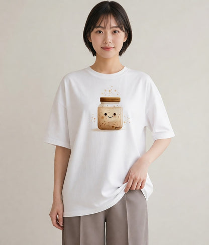 半袖Tシャツ レディース クリームソーダ 食べ物 フード イラスト きれいめ 母娘コーデ 自分用 白T YMAZO