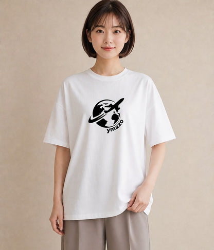 Tシャツ レディース 旅 トラベル スタンプ イラスト シンプル 秋コーデ おしゃれギフト 白T YMAZO