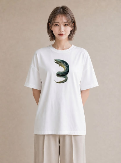 デザインTシャツ レディース レオパ ペット 動物 イラスト 北欧風 ホワイトデー 春服 白T YMAZO