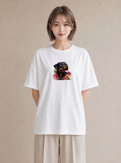 Tシャツ レディース ラブラドールレトリバー 犬 いぬ イラスト シンプル ホワイトデー 春服 白T YMAZO