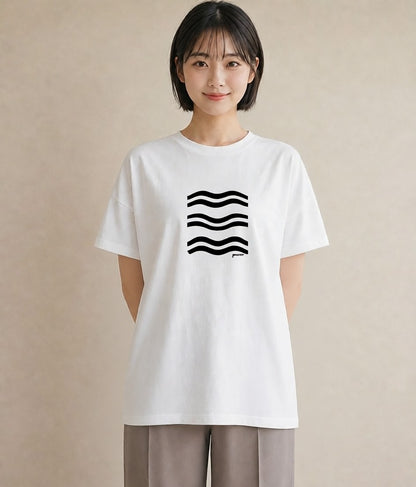 Tシャツ レディース 海 リゾート 夏 イラスト アート風 女性 旅行用 白T YMAZO
