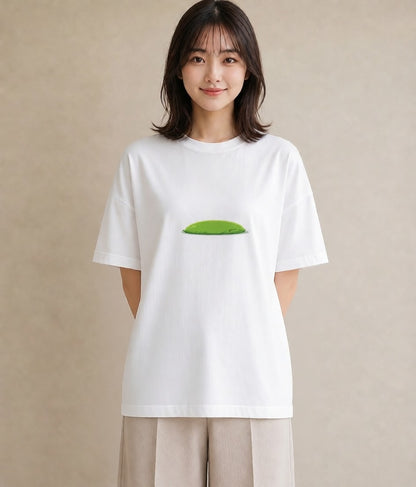 プリントTシャツ レディース 芝生 植物 ボタニカル イラスト フェミニン 秋コーデ おしゃれギフト 白T YMAZO