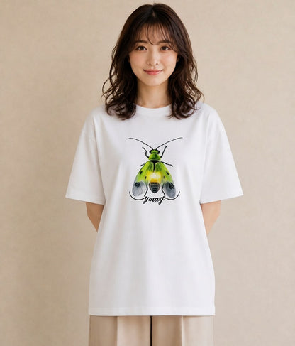 プリントTシャツ レディース クワガタ 昆虫 虫 イラスト 女性 旅行用 白T YMAZO