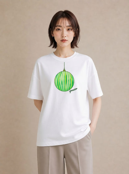 プリントTシャツ レディース 風鈴 ガラス 夏 ナチュラル アンティーク イラスト 抜け感 母の日 ビーチ 白T YMAZO