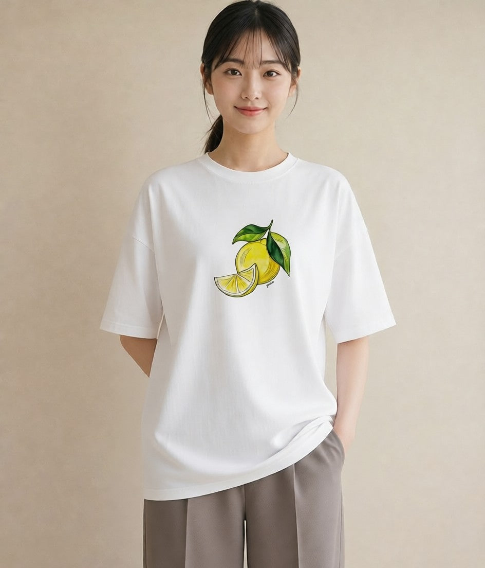 プリントTシャツ レディース アボカド 食べ物 フード イラスト 水彩風 在宅 公園 白T YMAZO