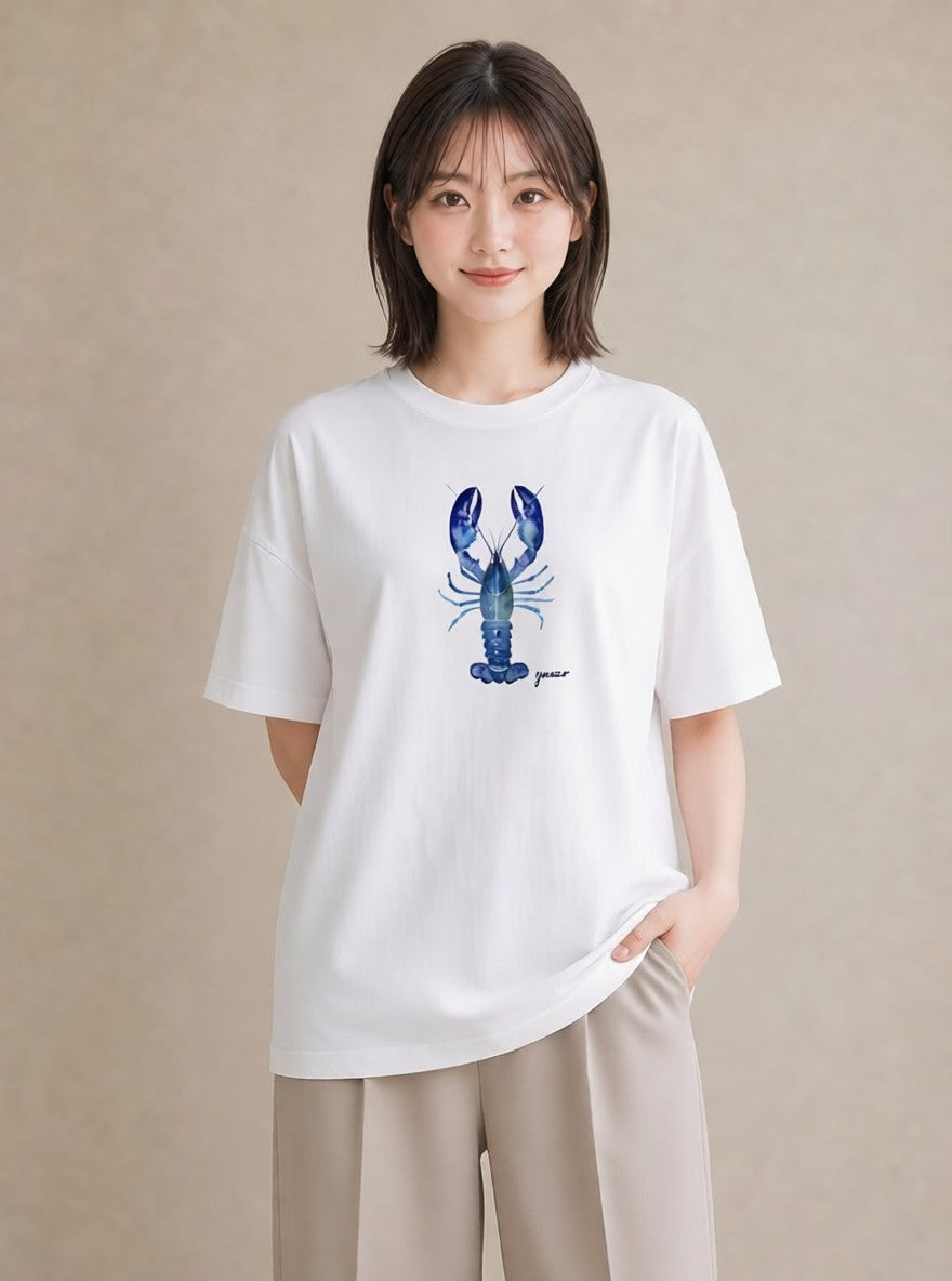 グラフィックTシャツ レディース 蠍座 星空 宇宙 イラスト 休日コーデ お揃い 親子 白T YMAZO