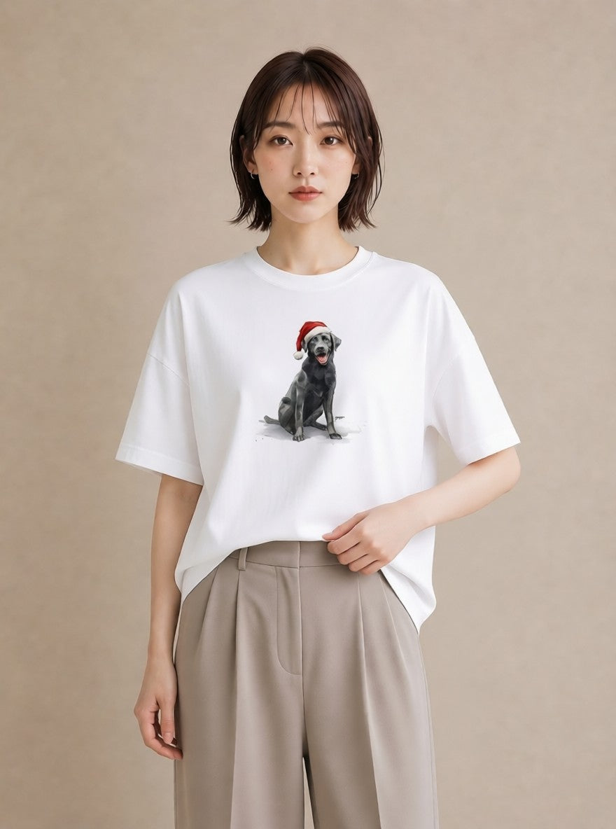 グラフィックTシャツ レディース ラブラドールレトリバー 犬 いぬ イラスト カジュアル 敬老の日 ホワイトデー 白T YMAZO