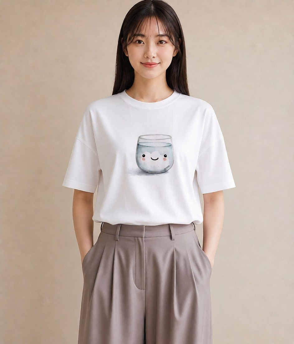 デザインTシャツ レディース クリームソーダ 食べ物 フード イラスト ミニマル クリスマス 旅行 白T YMAZO