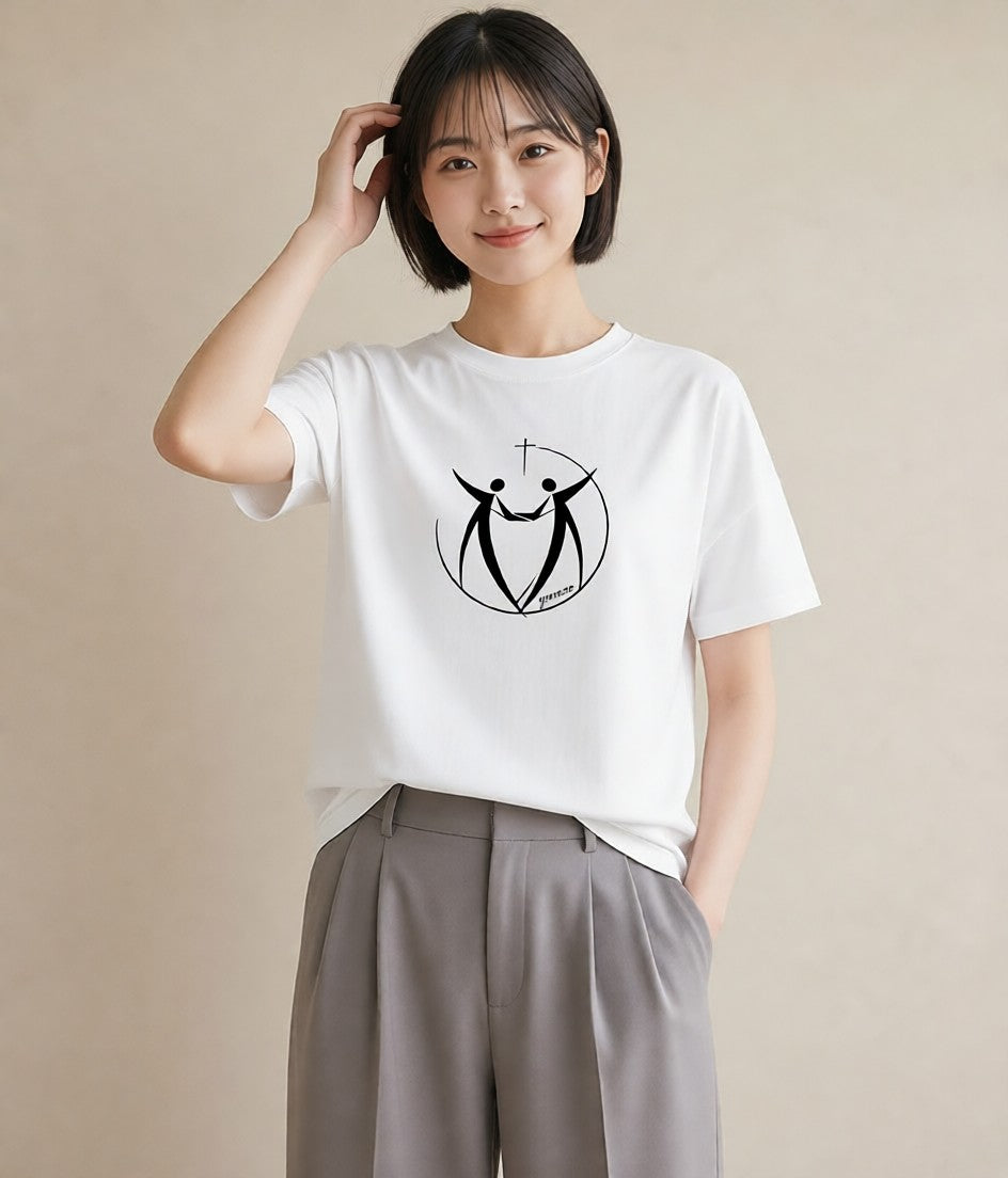 グラフィックTシャツ レディース バレエシューズ バレエ トウシューズ ナチュラル アンティーク イラスト 旅行コーデ 友達ギフト 部屋着 白T YMAZO