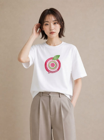 Tシャツ レディース アボカド 食べ物 フード イラスト お洒落 カフェ巡り 女子会 白T YMAZO