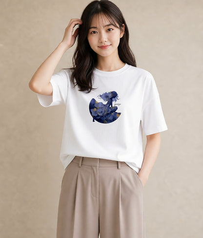 Tシャツ レディース 射手座 星空 宇宙 イラスト ゆるコーデ お揃い 親子 白T YMAZO