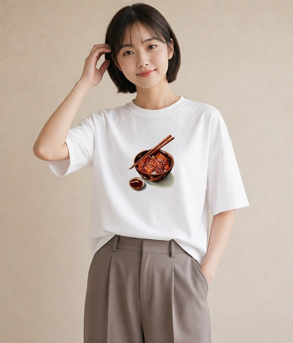 グラフィックTシャツ レディース お寿司 食べ物 フード イラスト 休日コーデ ビーチ デイリーウェア 白T YMAZO