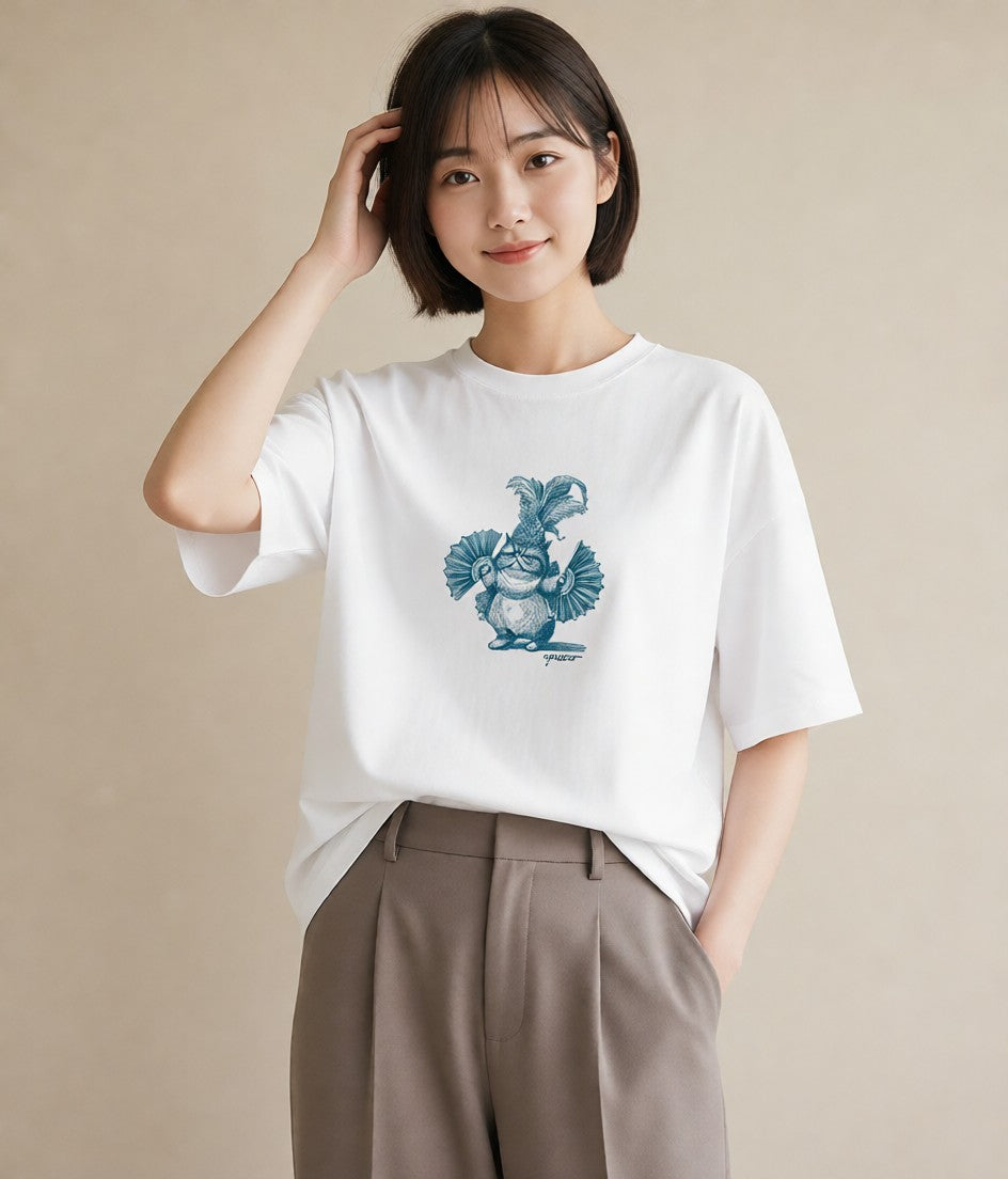 プリントTシャツ レディース エキゾチックショートヘア 猫 ねこ イラスト カフェコーデ ホワイトデー 春服 白T YMAZO