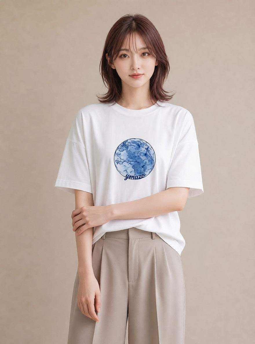 グラフィックTシャツ レディース 射手座 星空 宇宙 イラスト 可愛い お揃い 親子 白T YMAZO