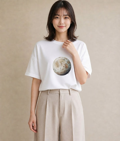 プリントTシャツ レディース 牡牛座 星空 宇宙 イラスト 可愛い 旅行 母娘コーデ 白T YMAZO