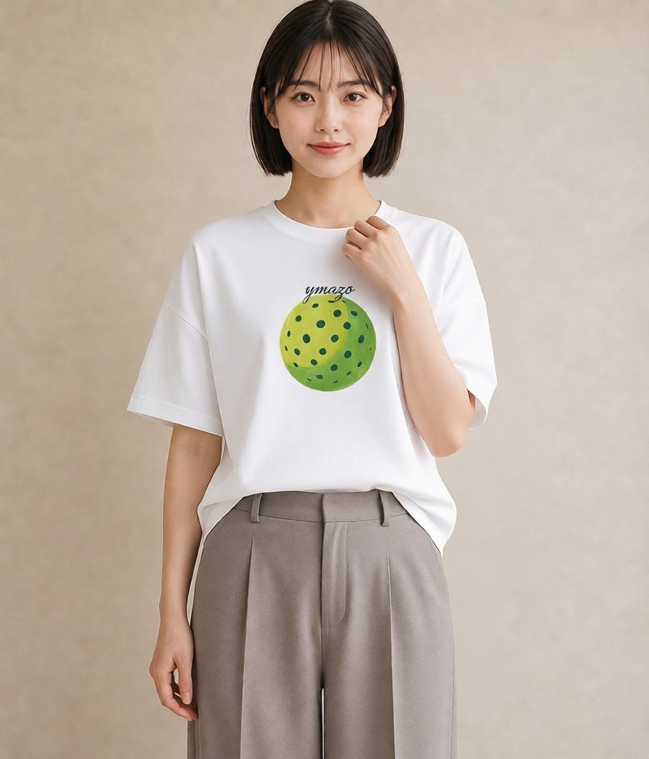 グラフィックTシャツ レディース アボカド 食べ物 フード イラスト シンプル 女性 旅行用 白T YMAZO