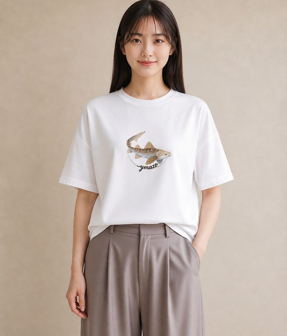 半袖Tシャツ レディース グッピー ペット 動物 イラスト シンプル クリスマス 旅行 白T YMAZO