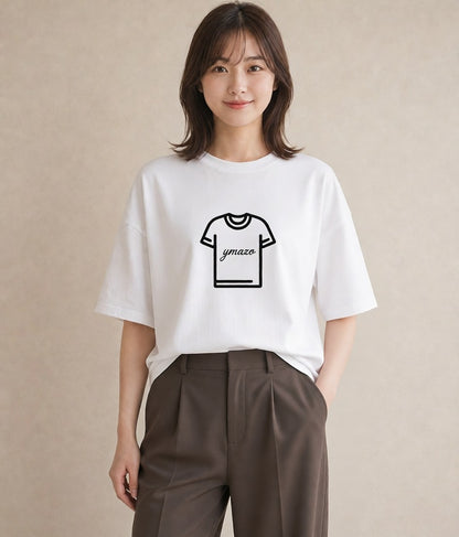 グラフィックTシャツ レディース バレエシューズ バレエ トウシューズ ナチュラル アンティーク イラスト ポップ カフェ巡り 女子会 白T YMAZO