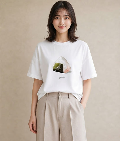 グラフィックTシャツ レディース どら焼き 食べ物 フード イラスト 普段使い 親子 20代 白T YMAZO