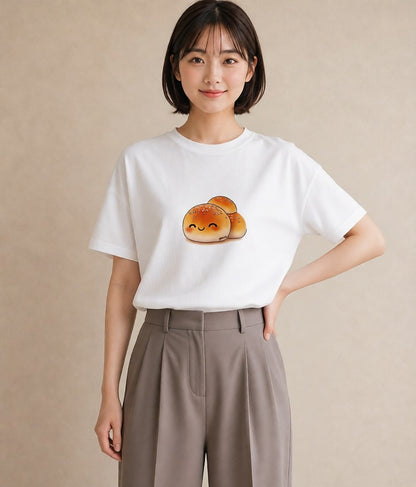 グラフィックTシャツ レディース おにぎり 食べ物 フード イラスト アート風 海 カフェ巡り 白T YMAZO