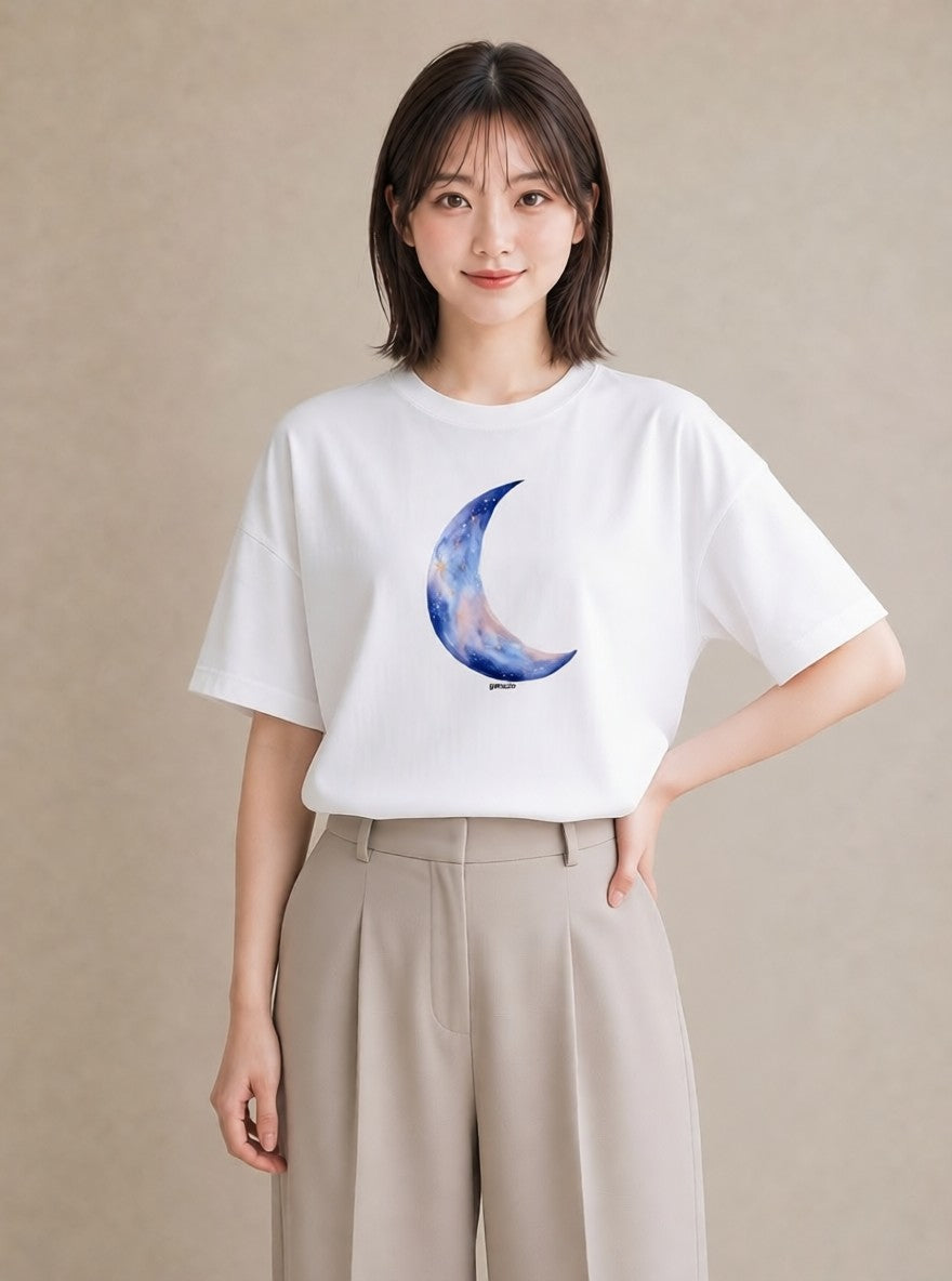 プリントTシャツ レディース 乙女座 星空 宇宙 イラスト ラフカジュアル 散歩 お出かけ 白T YMAZO
