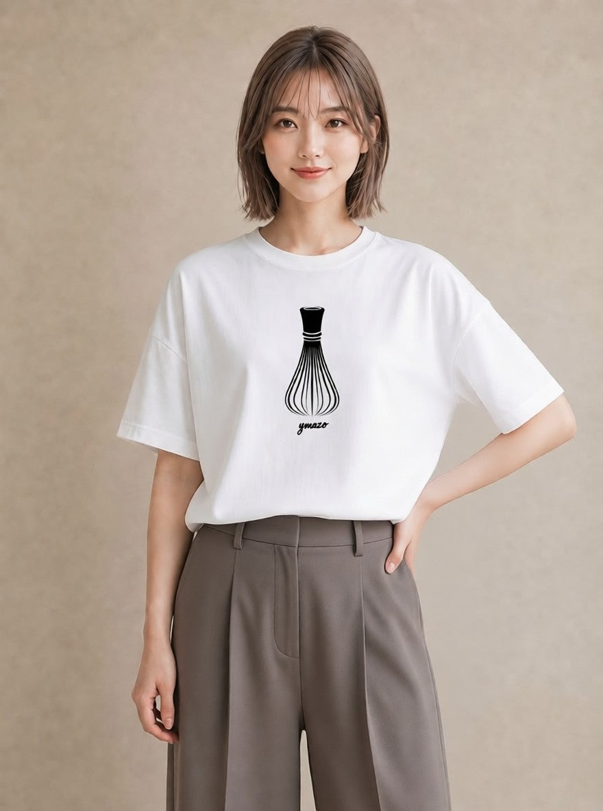 グラフィックTシャツ レディース 風鈴 ガラス 夏 ナチュラル アンティーク イラスト ミニマル カジュアルコーデ 買い物 白T YMAZO