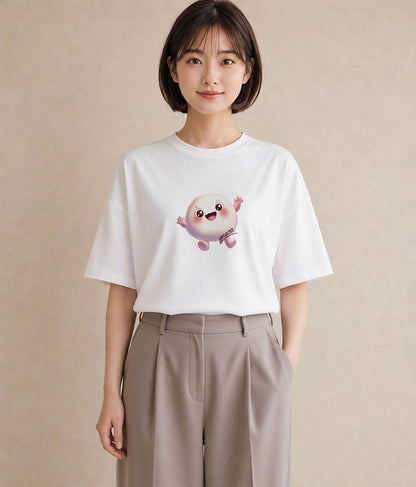 グラフィックTシャツ レディース だんご 食べ物 フード イラスト シック 社会人 女性 白T YMAZO