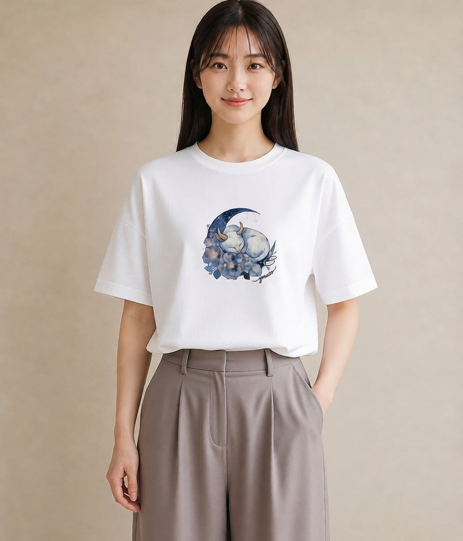 グラフィックTシャツ レディース エキゾチックショートヘア 猫 ねこ イラスト ゆるかわ ルームウェア ギフト 白T YMAZO