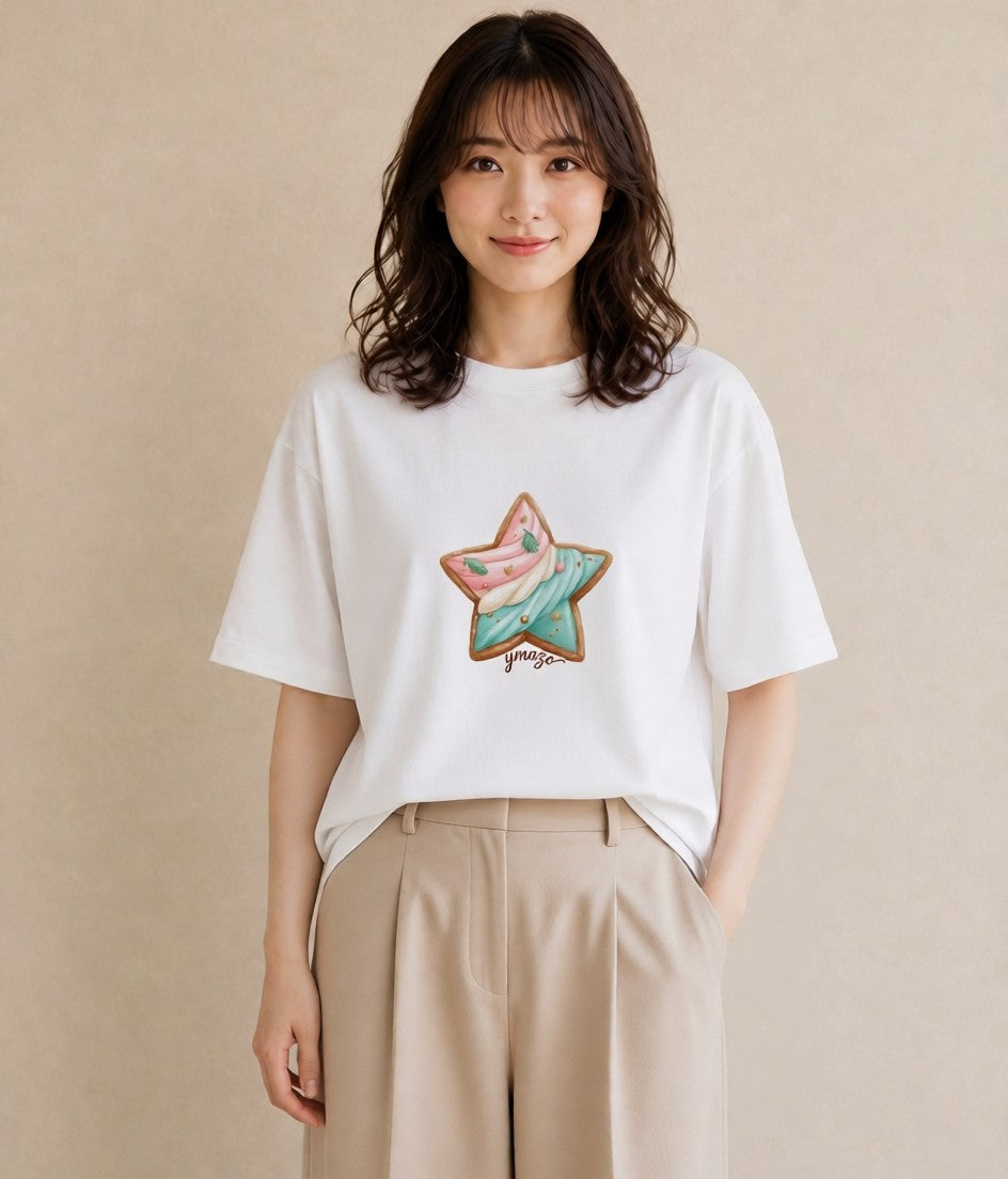 プリントTシャツ レディース たい焼き 食べ物 フード イラスト 母の日 ビーチ 白T YMAZO