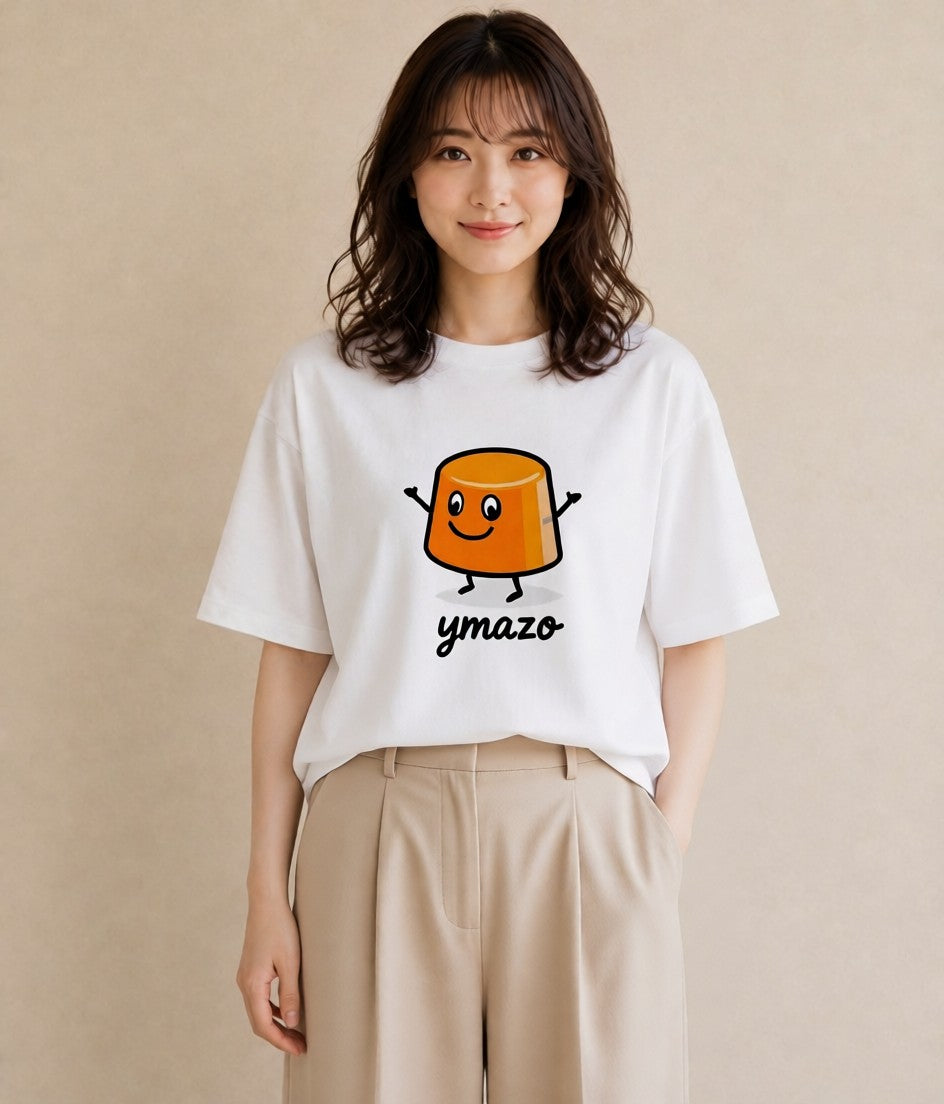 Tシャツ レディース スイーツ お菓子 デザート イラスト 個性的 普段着 週末コーデ 白T YMAZO