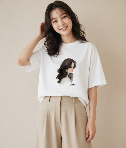 Tシャツ レディース 射手座 星空 宇宙 イラスト 旅行コーデ お揃い 親子 白T YMAZO