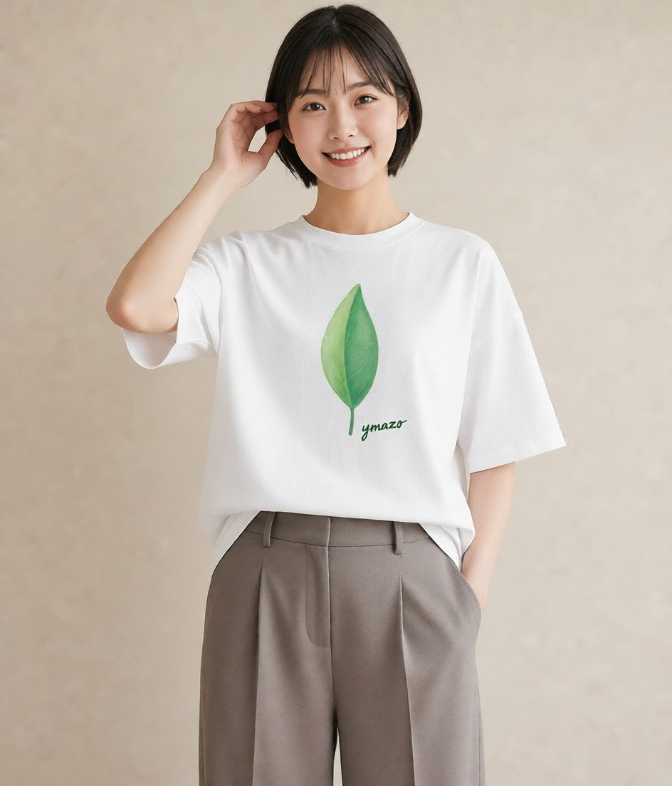 グラフィックTシャツ レディース アボカド 食べ物 フード イラスト 水彩風 20代 カジュアルコーデ 白T YMAZO