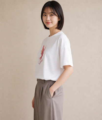 Tシャツ レディース コザクラインコ ペット 動物 イラスト ヴィンテージ風 母娘コーデ 自分用 白T YMAZO