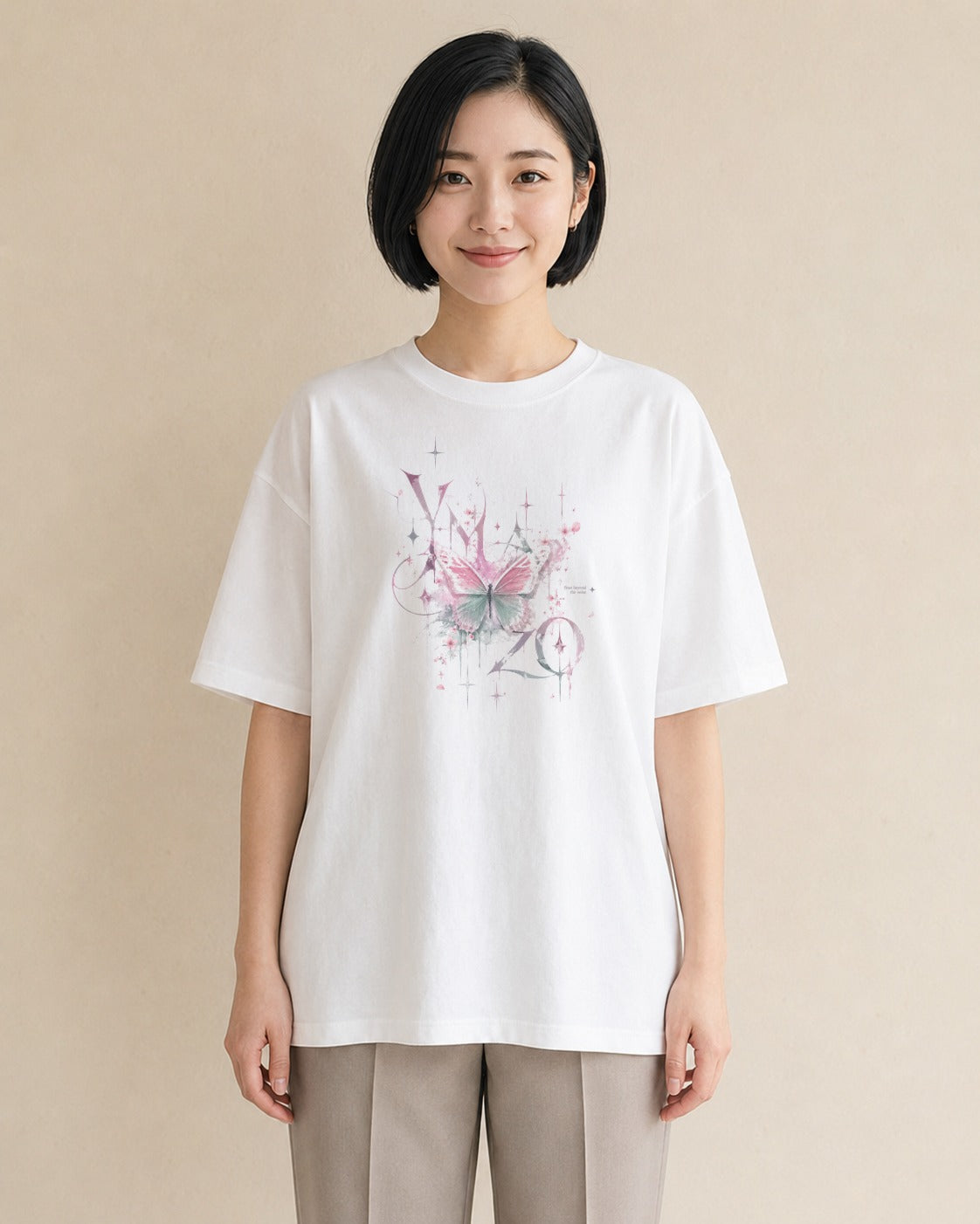 花あかり｜水彩 半袖Tシャツ レディース