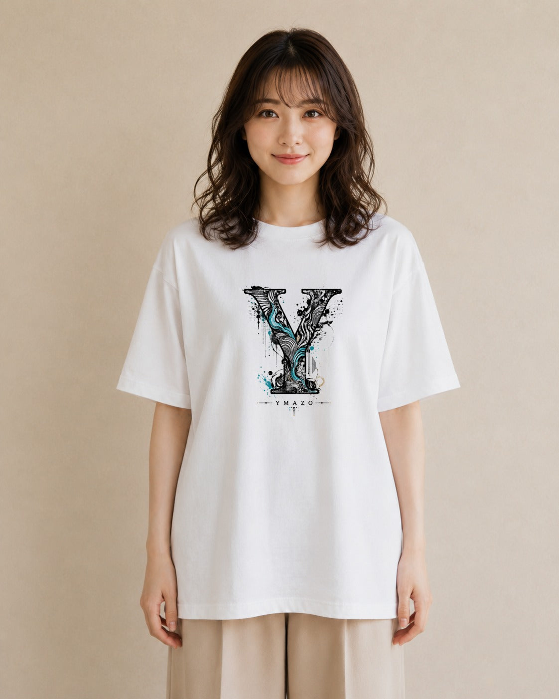 蒼天｜水彩 半袖Tシャツ レディース（スタンダードプリント 15×20cm）