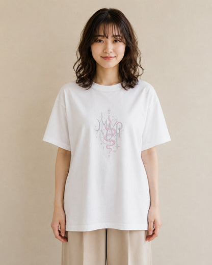 紅のあそび｜水彩 半袖Tシャツ レディース（スタンダードプリント 15×20cm）