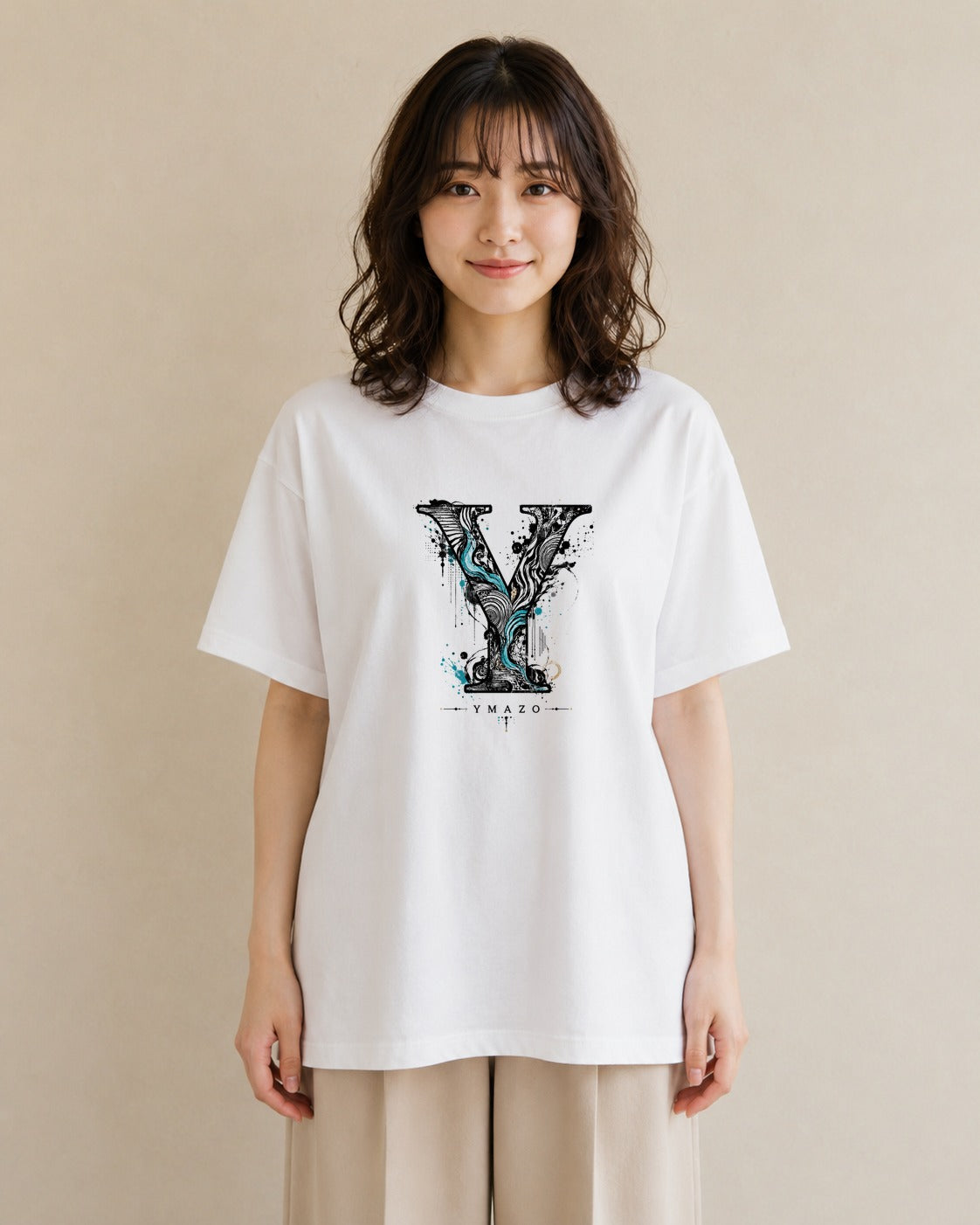 蒼天｜水彩 半袖Tシャツ レディース（スタンダードプリント 15×20cm）